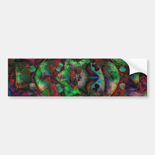 Flower Burst Abstract Bumpersticker (Voorkant)