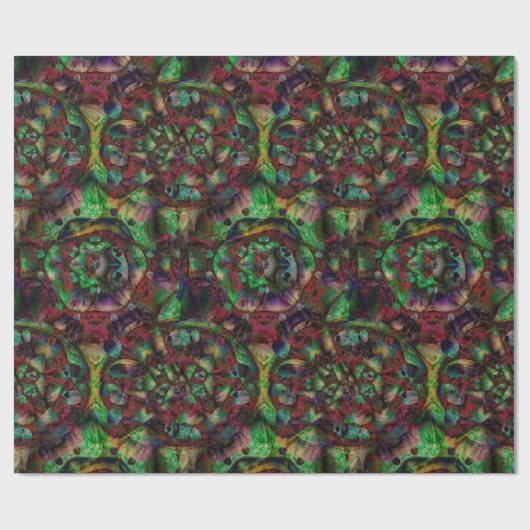  Flower Burst Abstract Cadeaupapier (Vlak)