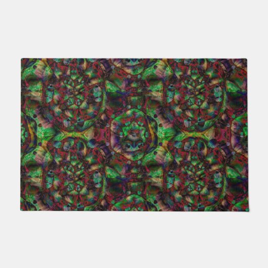  Flower Burst Abstract Deurmat (Voorkant)