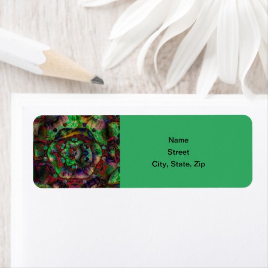  Flower Burst Abstract Etiket (Insitu)