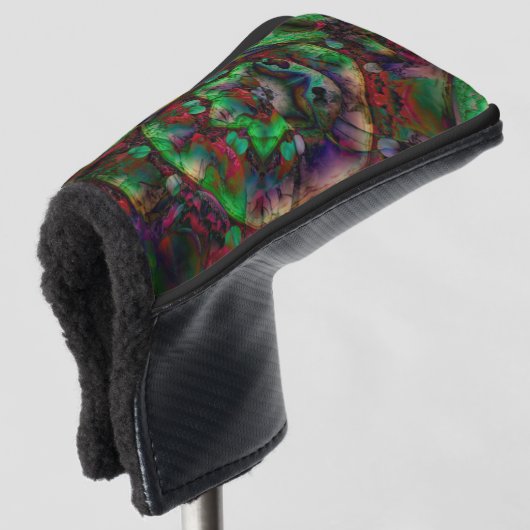  Flower Burst Abstract Golfheadcover (3/4 voorkant)