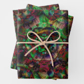 Flower Burst Abstract Inpakpapier Vel (In situ)