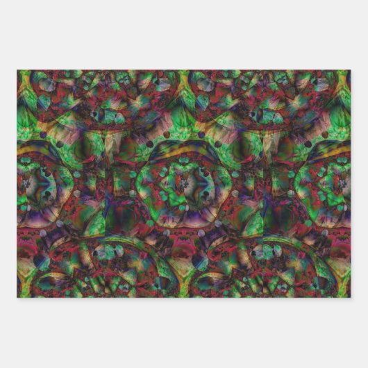 Flower Burst Abstract Inpakpapier Vel (Voorkant)