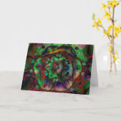  Flower Burst Abstract Kaart (Gele Bloem)