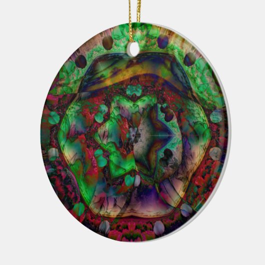  Flower Burst Abstract Keramisch Ornament (Links)