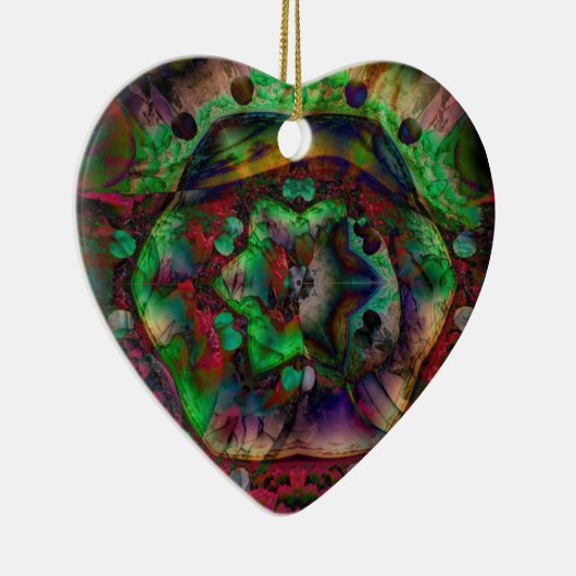  Flower Burst Abstract Keramisch Ornament (Rechts)