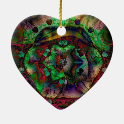  Flower Burst Abstract Keramisch Ornament (Achterkant)