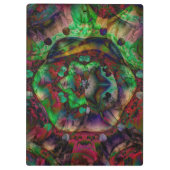  Flower Burst Abstract Klembord (Achterkant)