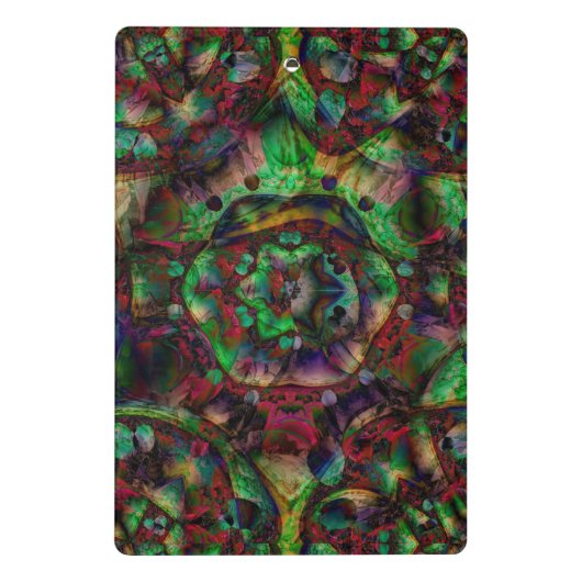 Flower Burst Abstract Mini Klembord (Achterkant)