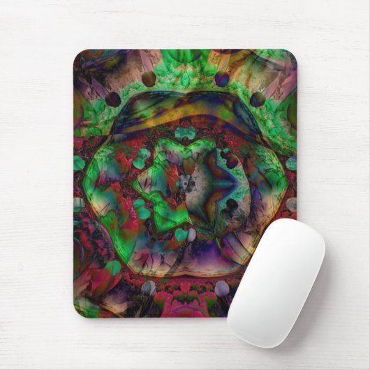  Flower Burst Abstract Muismat (Met muis)