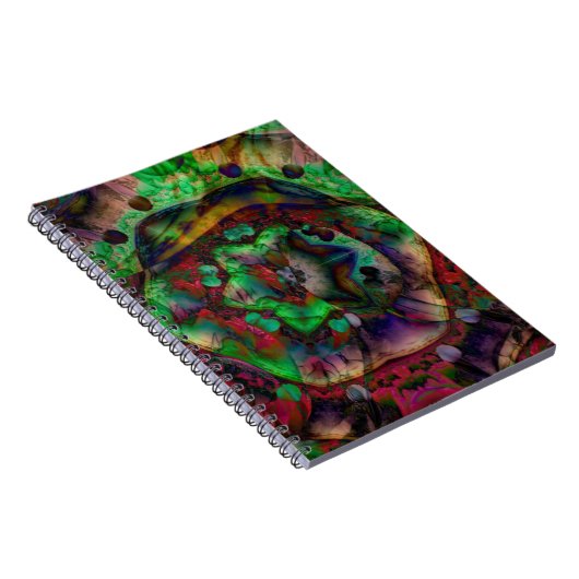  Flower Burst Abstract Notitieboek (Rechterzijde)