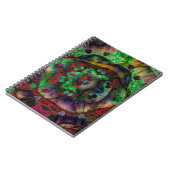  Flower Burst Abstract Notitieboek (Linkerzijde)