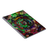 Flower Burst Abstract Notitieboek (Rechterzijde)