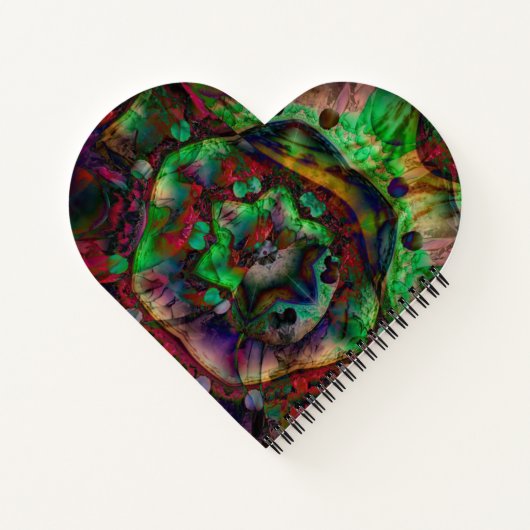  Flower Burst Abstract Notitieboek (Achterkant)