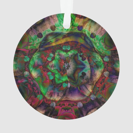  Flower Burst Abstract Ornament (achterkant)