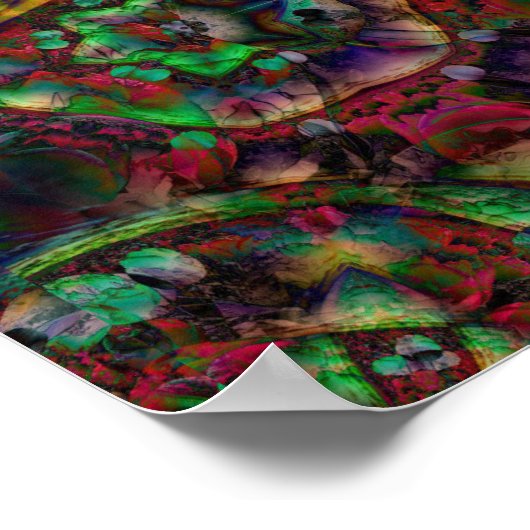  Flower Burst Abstract Poster (Hoek)