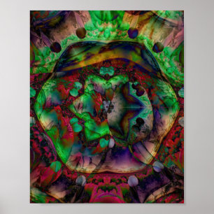  Flower Burst Abstract Poster