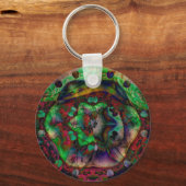  Flower Burst Abstract Sleutelhanger (Voorkant)
