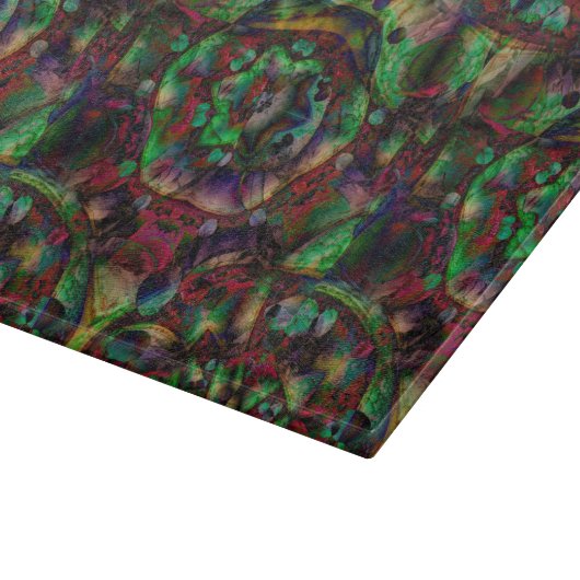  Flower Burst Abstract Snijplank (Hoek)