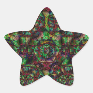 Flower Burst Abstract Ster Sticker