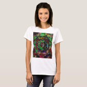  Flower Burst Abstract T-shirt (Voorkant volledig)