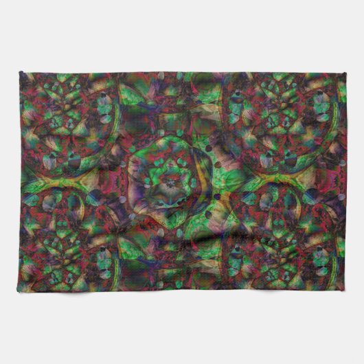  Flower Burst Abstract Theedoek (Horizontaal)