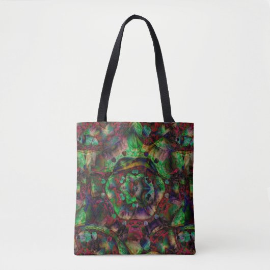  Flower Burst Abstract Tote Bag (Voorkant)