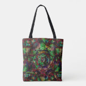  Flower Burst Abstract Tote Bag (Achterkant)