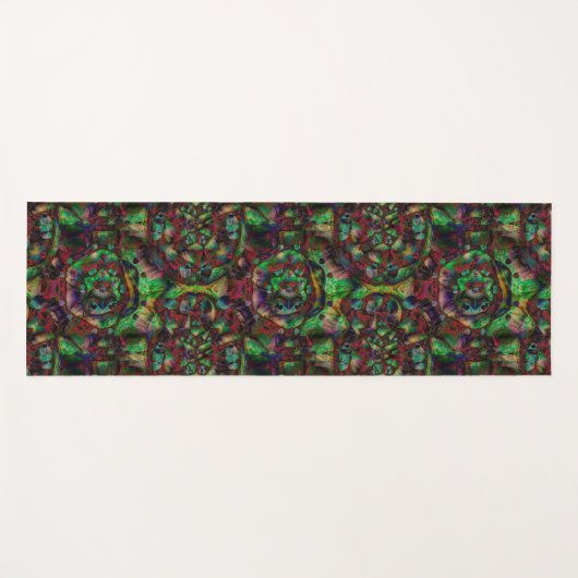  Flower Burst Abstract Yogamat (Voorkant (horizontaal))