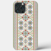 Flower Burst Tatreez Print iPhone Case (Achterkant)