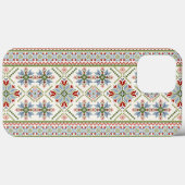 Flower Burst Tatreez Print iPhone Case (Achterkant (horizontaal))