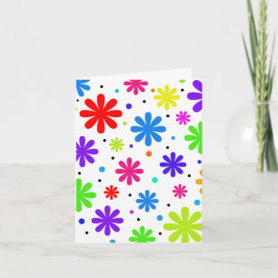Flower Bursts Happy Fun Leuke verjaardag voor iede Kaart