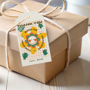 Flower Business Team Medewerker Collega Bedankt Cadeaulabel