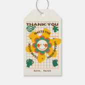 Flower Business Team Medewerker Collega Bedankt Cadeaulabel (Voorkant)