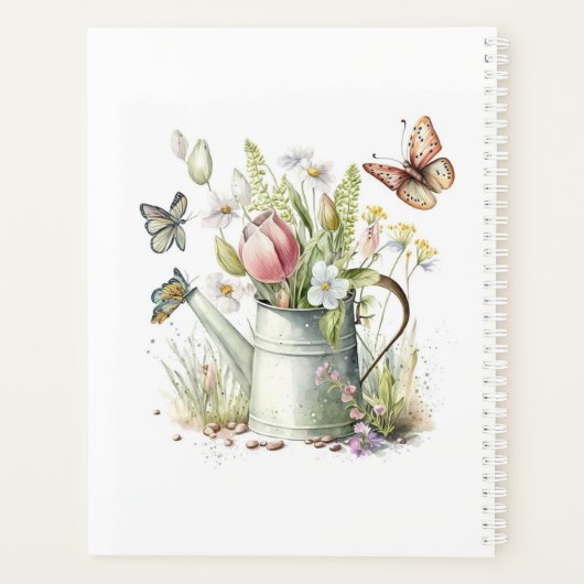 Flower Butterfly gepersonaliseerde planner (Achterkant)
