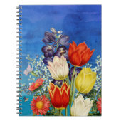 Flower Butterfly Hummingbirds Notitieboek (Voorkant)