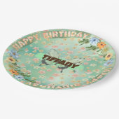 Flower & Butterfly Verjaardag Bord (Gekanteld)