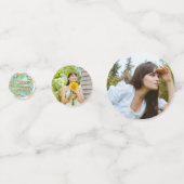 Flower & Butterfly Verjaardagstafel Confetti (Voorkanten)