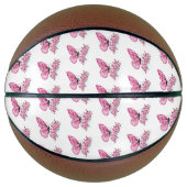 Flower Butterfly with Pink Sakura Basketbal (Voorkant)