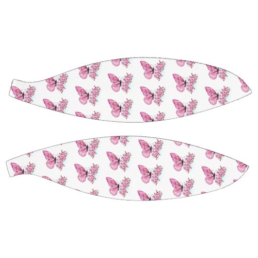 Flower Butterfly with Pink Sakura Basketbal (Panelen)