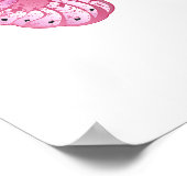 Flower Butterfly with Pink Sakura Poster (Hoek)