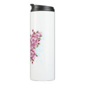 Flower Butterfly with Pink Sakura Thermosbeker (Geroteerd rechts)