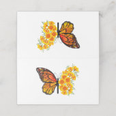 Flower Butterfly with Yellow California Poppy Plaatskaartje (Buitenkant ongevouwen)