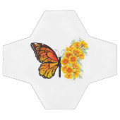 Flower Butterfly with Yellow California Poppy Voetbal (Enkel)