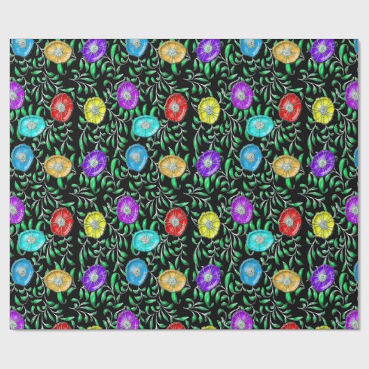 Flower  cadeaupapier (Vlak)