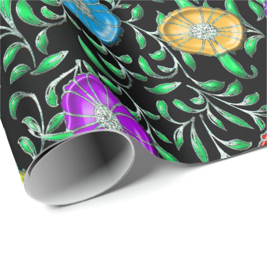 Flower  cadeaupapier (Rol Hoek)