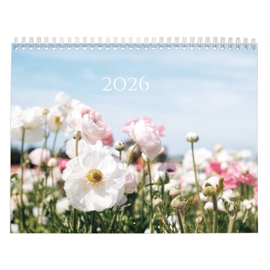 Flower Calendar 2026 Kalender (Hoes)