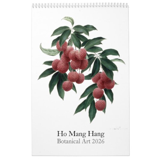 Flower calendar by Ho Mang Hang 2026 Kalender (Hoes)