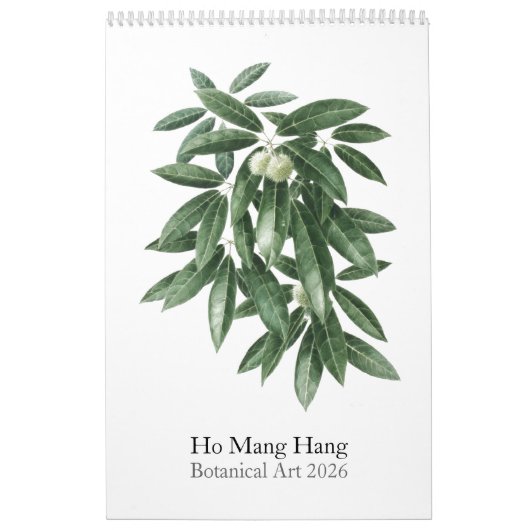Flower calendar by Ho Mang Hang 2026 Kalender (Hoes)