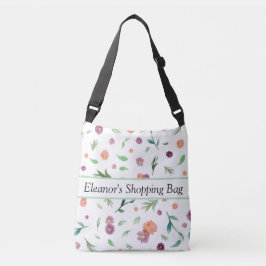 Flower Canvas tas | Floral Crossbody Purse